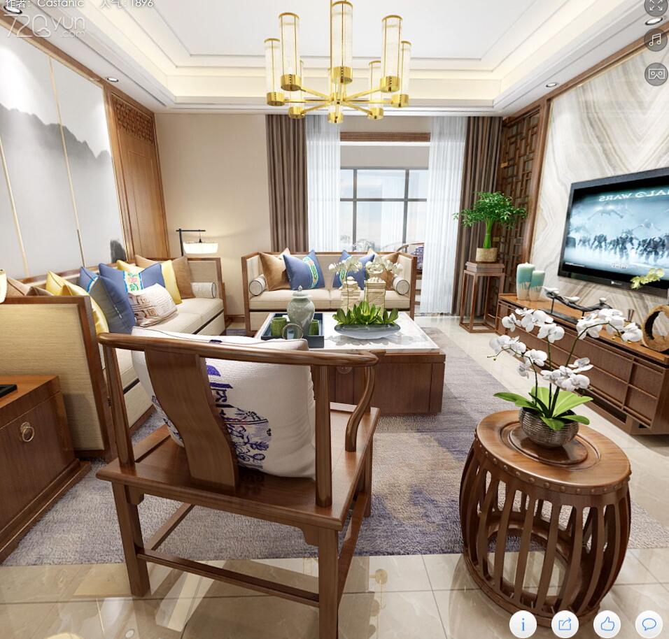 客厅图片来自福州有家装饰-小彭在世欧王庄1的分享