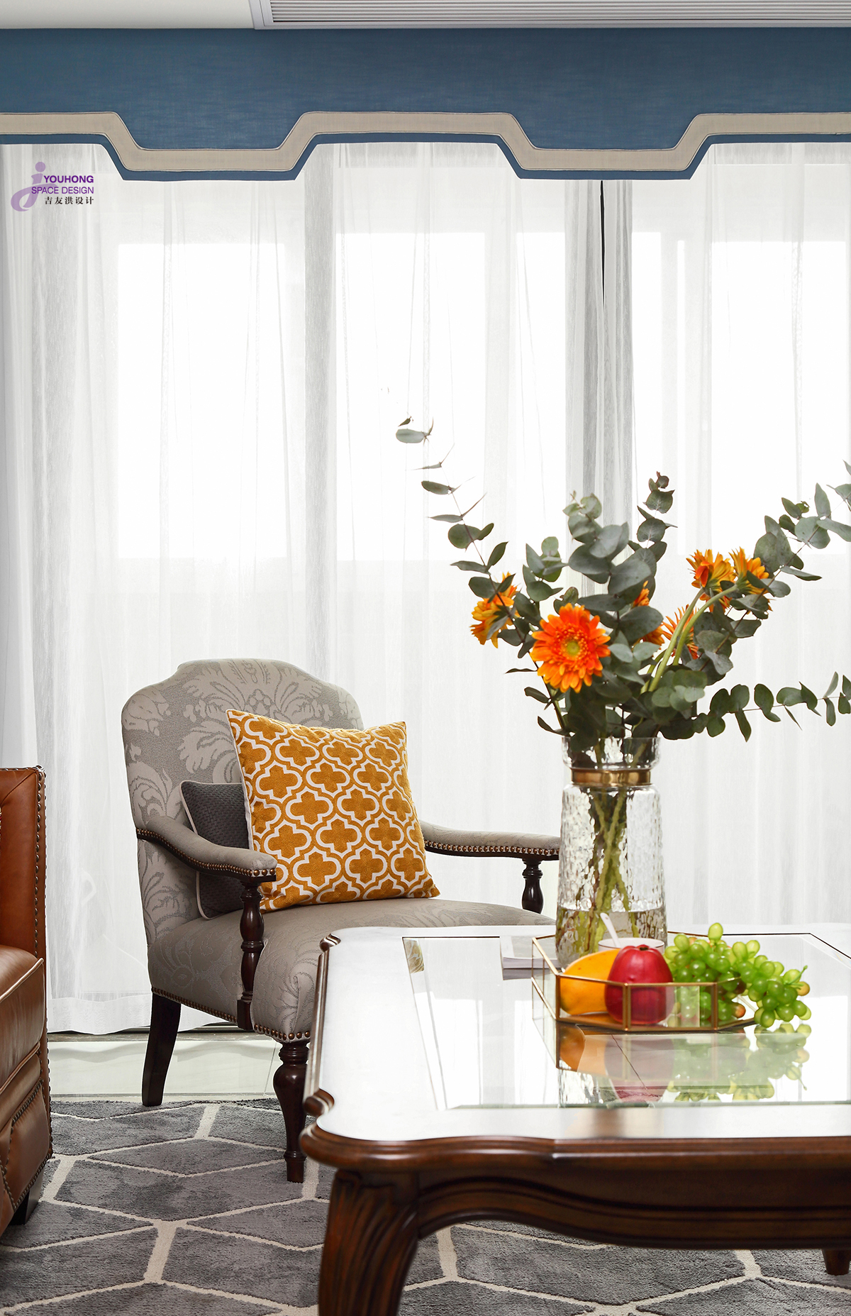 美式 三居 80后 客厅图片来自无锡吉友洪设计工作室在美式 | 云渡的分享