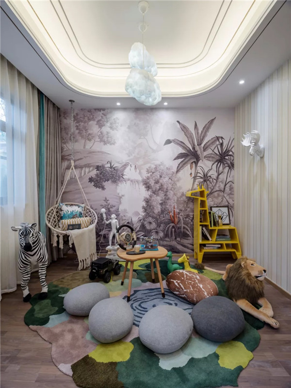 欧式 现代 四居 大户型 三居 80后 小资 儿童房图片来自高度国际姚吉智在150㎡现代欧式好精致的小日子的分享