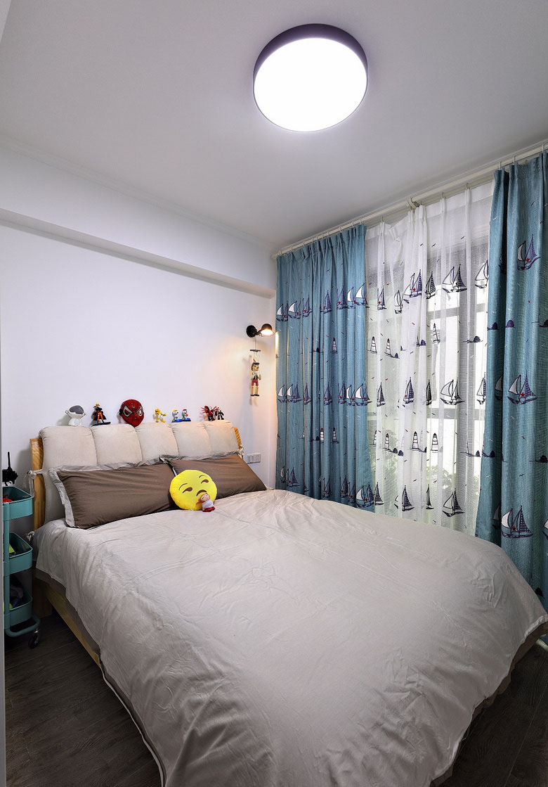 卧室图片来自家装大管家在简洁明亮 98平北欧宜家风情空间的分享