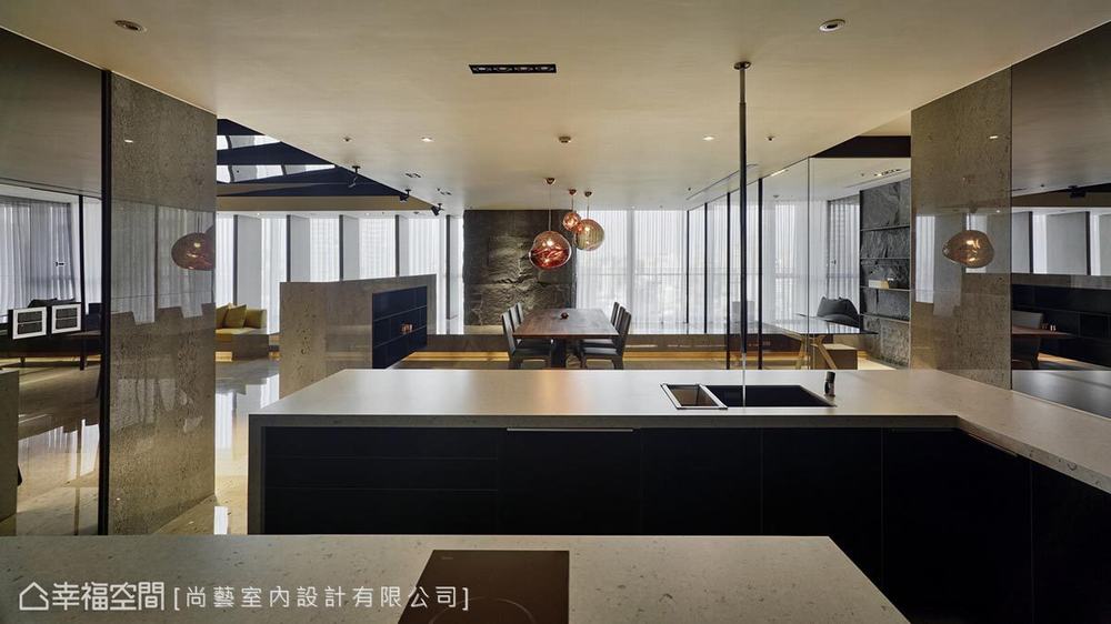 三居 大户型 现代 厨房图片来自幸福空间在虚实完美交织 326平人文艺术大宅的分享