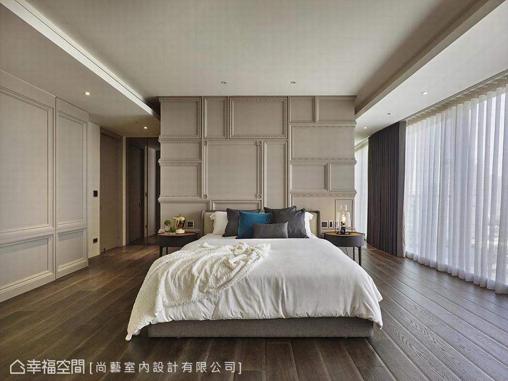 三居 大户型 现代 卧室图片来自幸福空间在虚实完美交织 326平人文艺术大宅的分享