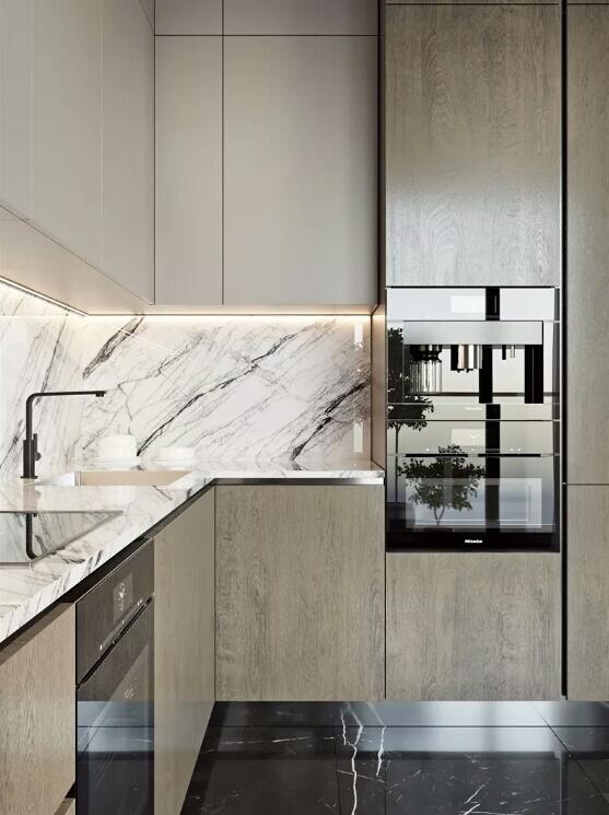 简约 小资 高级灰 厨房图片来自别墅设计师杨洋在高级灰的简洁优雅-别墅装修设计的分享