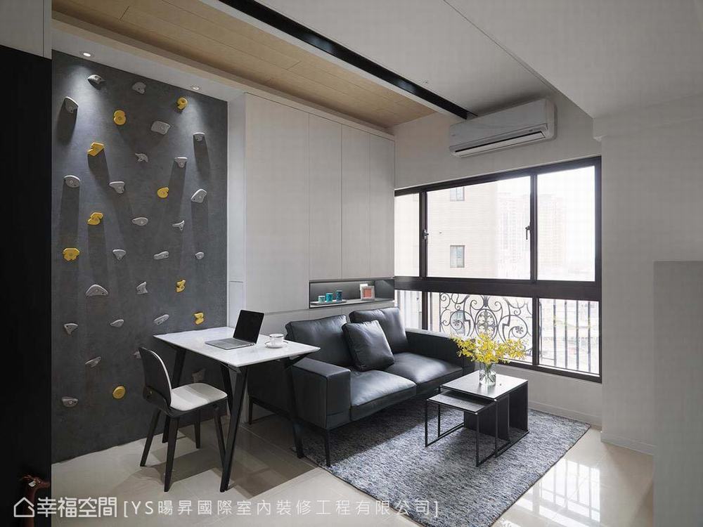 二居 现代 小户型 客厅图片来自幸福空间在现代简约新思维 46平亲子同乐宅的分享