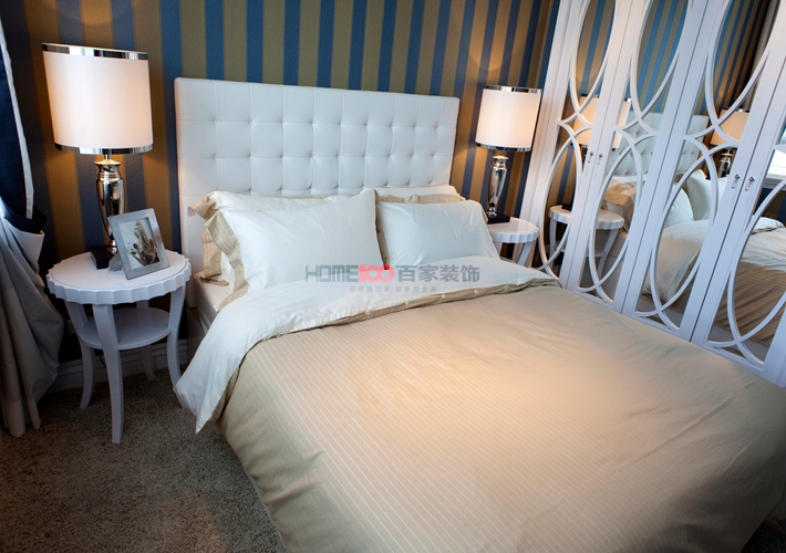 法兰香颂 新古典 大户型 卧室图片来自百家设计小刘在法兰香颂240平新古典风格的分享