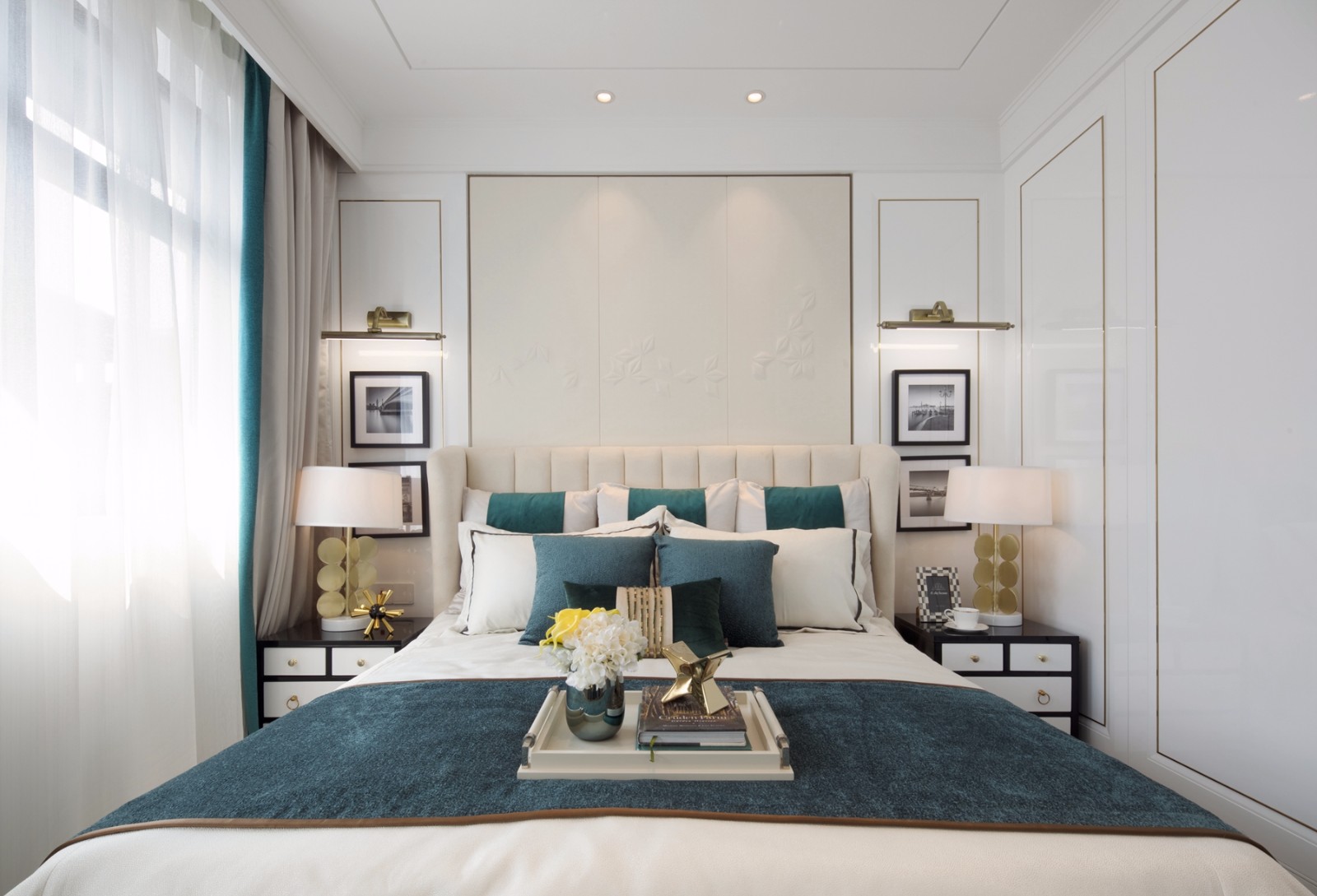 简约 中式 新中式 卧室图片来自别墅设计师杨洋在简洁舒适高雅之新中式风格的分享