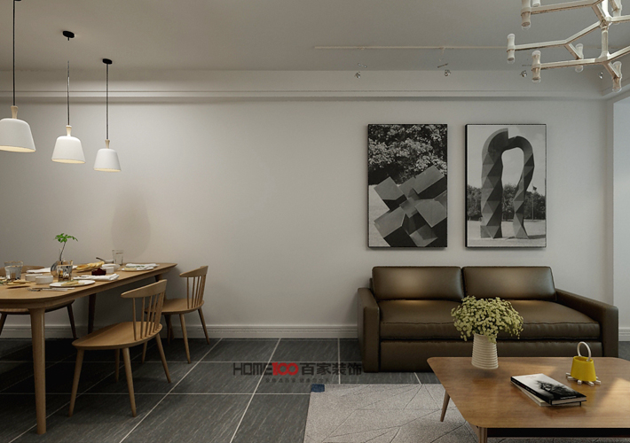 三居 伊湾尊府 北欧风格 餐厅图片来自百家设计小刘在伊湾尊府106平北欧风格半包3.8万的分享