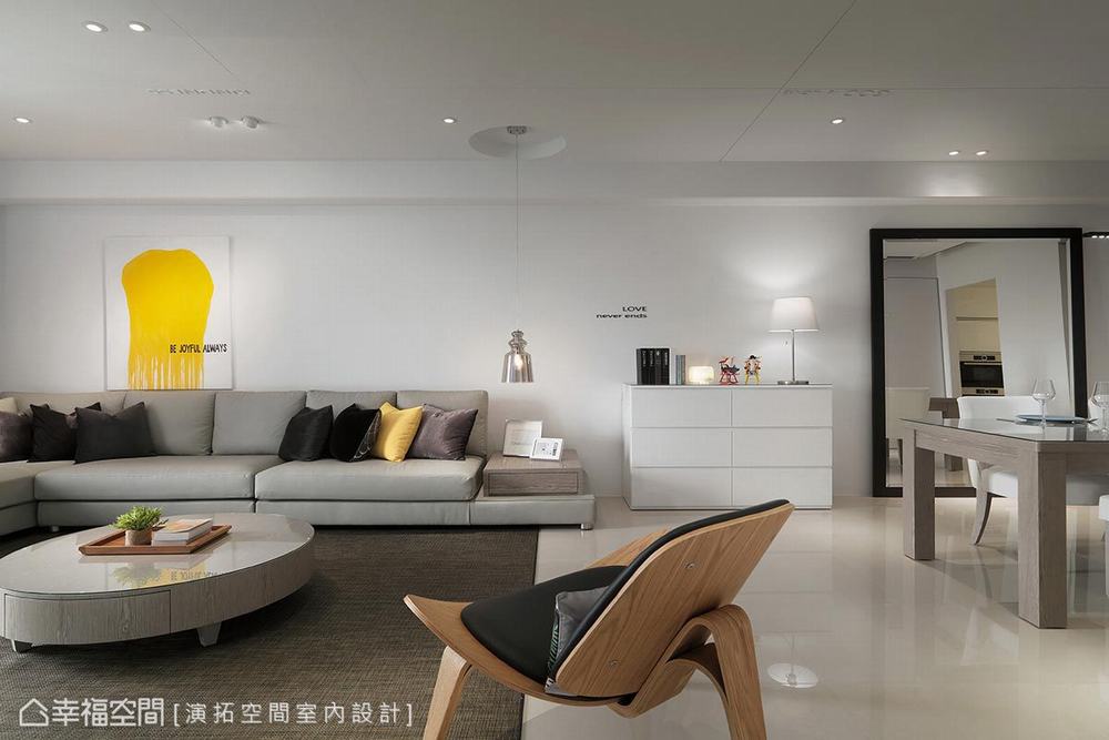 三居 现代 客厅图片来自幸福空间在描绘生活雏形 149平简约日光宅的分享