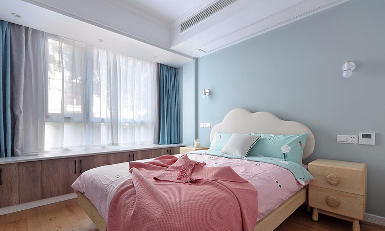 卧室图片来自家装大管家在简单舒服 125平北欧雅致时尚3居的分享