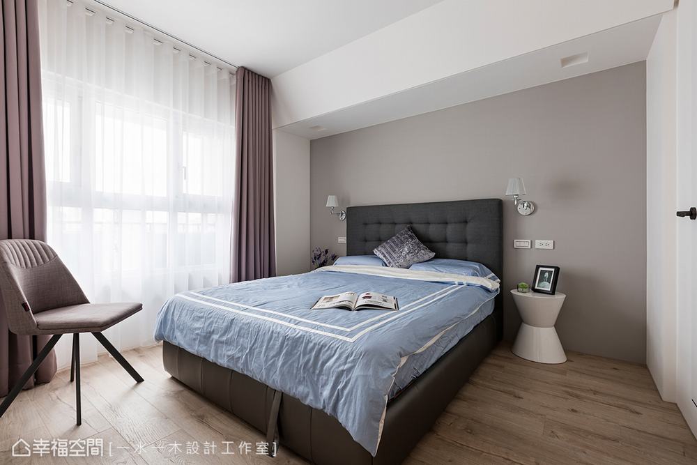 三居 现代 卧室图片来自幸福空间在归于本质 83平柔美光感舒心宅的分享