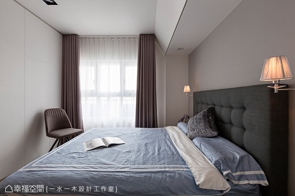三居 现代 卧室图片来自幸福空间在归于本质 83平柔美光感舒心宅的分享