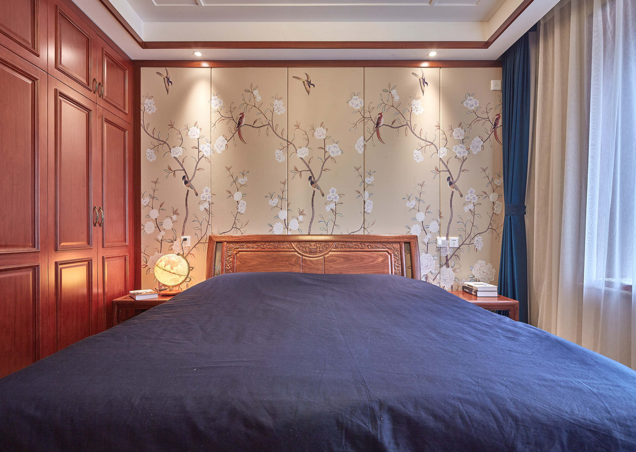 张肃人 人本设计 新中式 卧室图片来自人本空间设计在古香慢｜新中式【人本空间设计】的分享