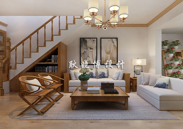 大户型 奉天九里 新中式风格 客厅图片来自百家设计小刘在奉天九里188平新中式风格半包7万的分享