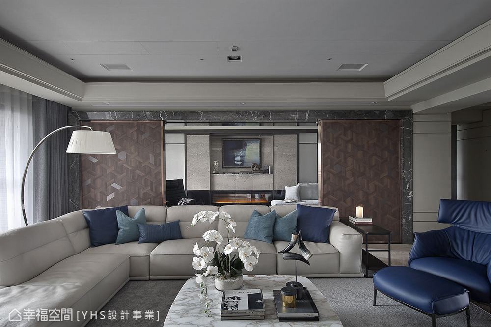 三居 现代 大户型 客厅图片来自幸福空间在醇厚迭景 环抱488平大器风范的分享