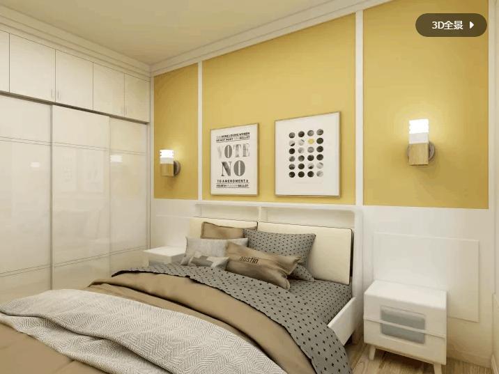 简约 欧式 卧室图片来自重庆装修优家馆装饰官网在重庆优家馆装饰之北欧-130平的分享