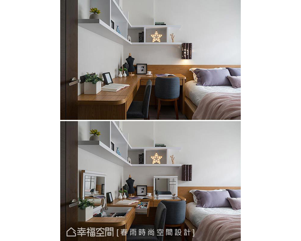 三居 混搭 卧室图片来自幸福空间在不动格局实用设计 76平幸福之家的分享
