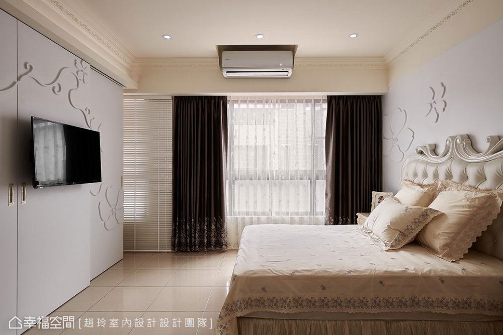 四居 别墅 新古典 卧室图片来自幸福空间在238平现代新古典的绝美姿态的分享