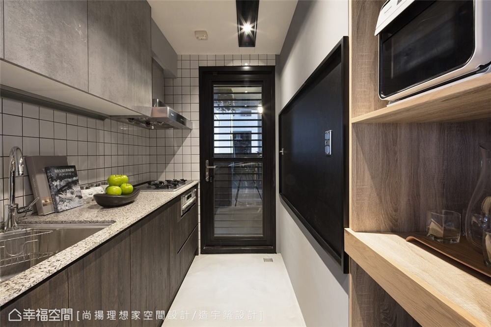 工业风格 装修设计 室内设计 二居 厨房图片来自幸福空间在69平！魅力工业风演绎个性生活的分享