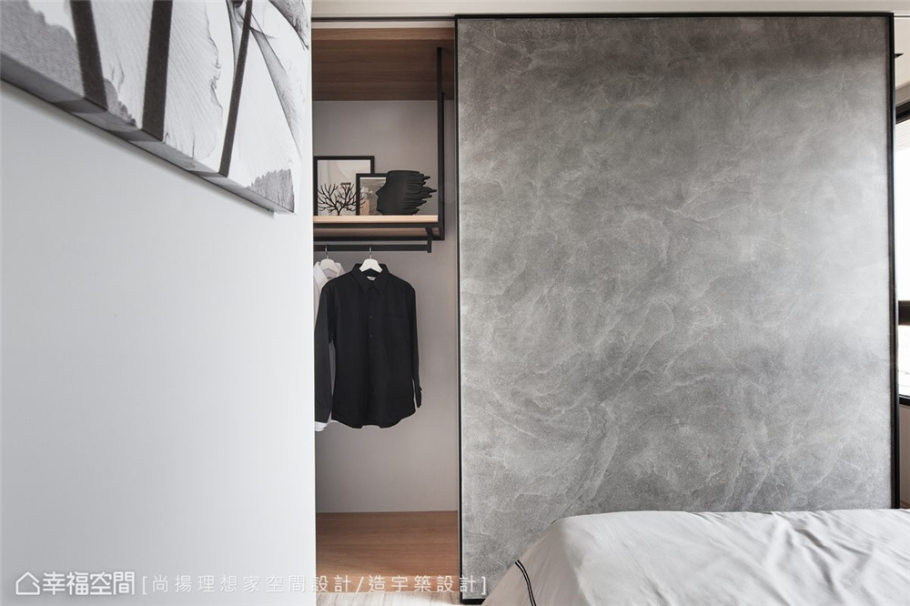 工业风格 装修设计 室内设计 二居 卧室图片来自幸福空间在69平！魅力工业风演绎个性生活的分享