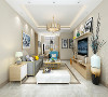 客厅作为待客区域，要稳重，用白色地砖，墙体黄色乳胶漆使整体上宽敞且温暖。