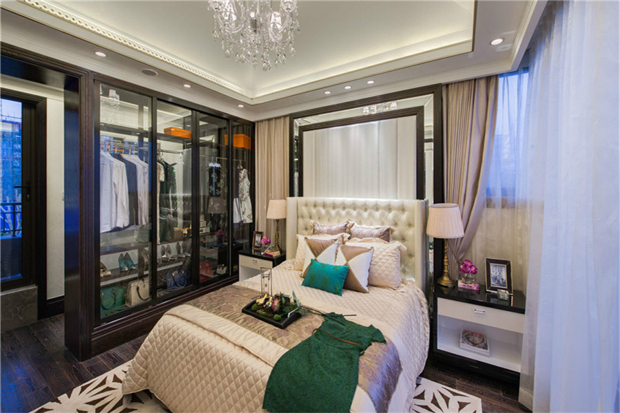 别墅装修 别墅设计 长河花园 欧式风格 卧室图片来自北京高度国际在低调奢华的别墅设计的分享