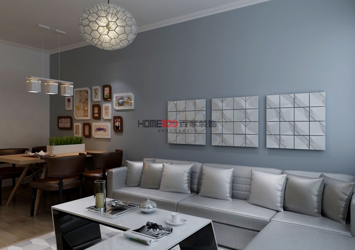 格林玫瑰湾 现代简约 二居室 客厅图片来自百家设计小刘在奉天九里143平现代风格装修案例的分享