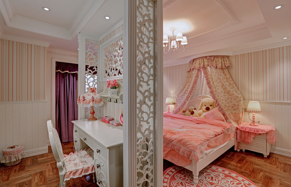 别墅 别墅设计 别墅装修 美式风格 卧室图片来自北京高度国际在豪华美式风格别墅设计的分享