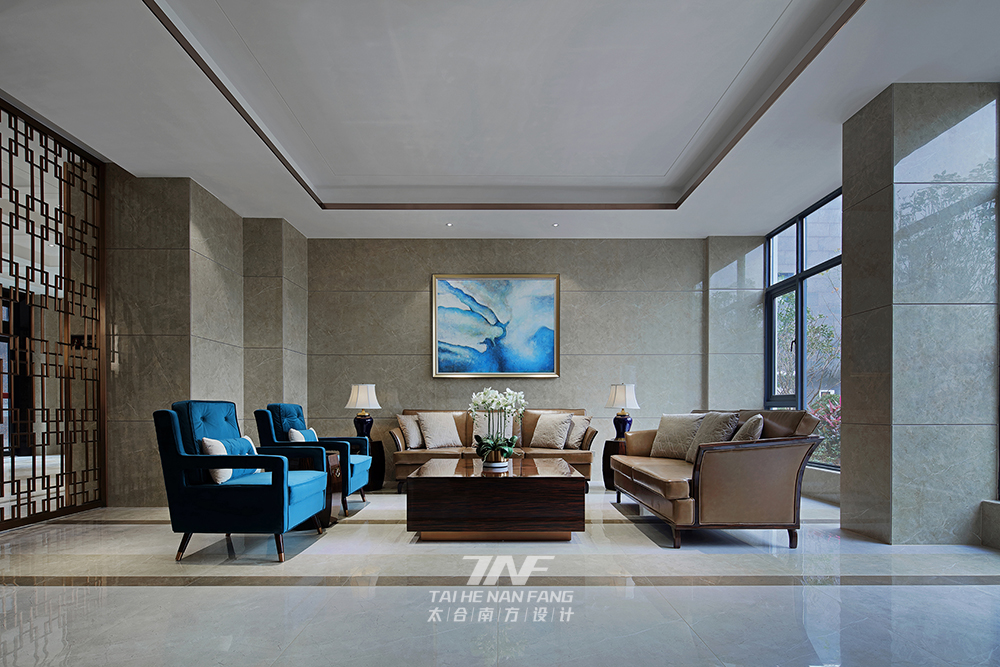 客厅图片来自王五平设计在深圳华苑大堂—轻奢时尚的分享