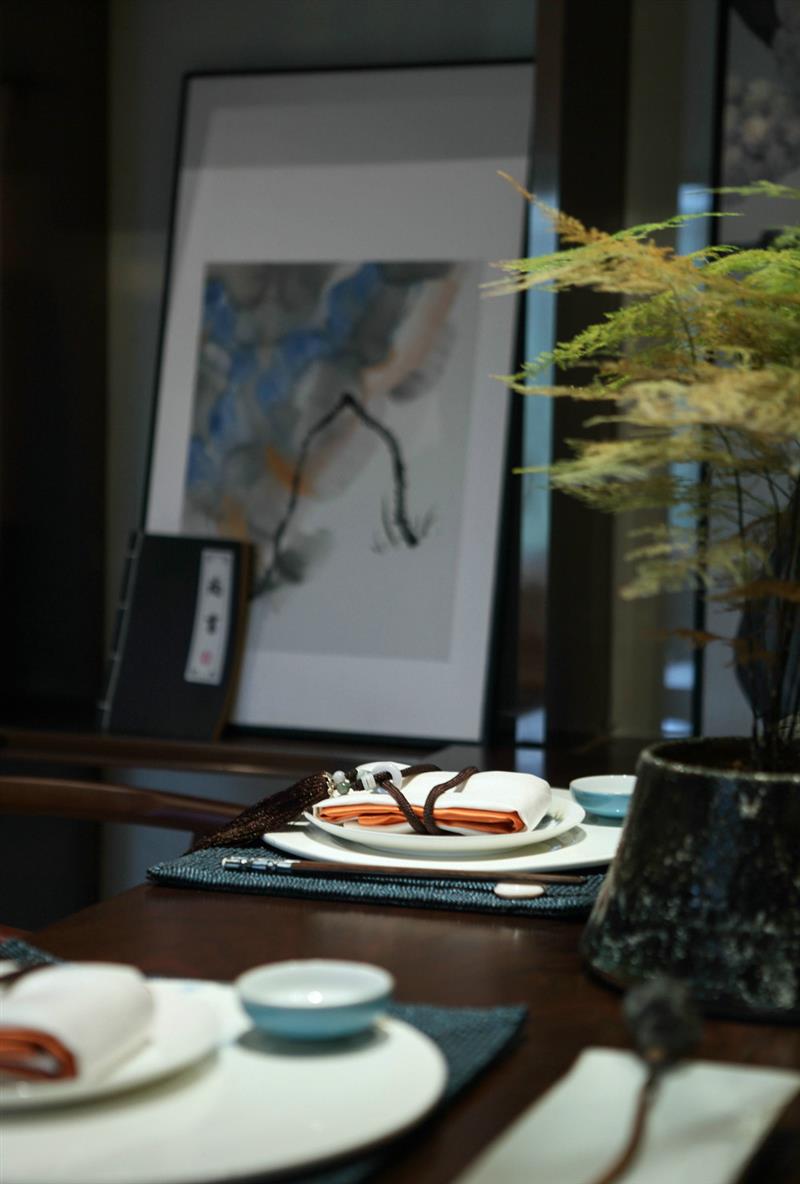 中式 新中式 3室2厅 紫御熙庭 书房图片来自成都二十四城装饰公司在禅道茶煎-新中式风格装修案例的分享