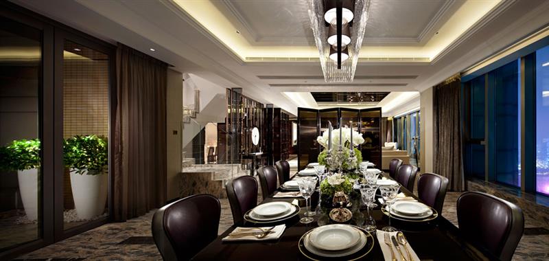 新古典 餐厅图片来自成都二十四城装饰公司在古典主义-奢华与典雅的呈现的分享