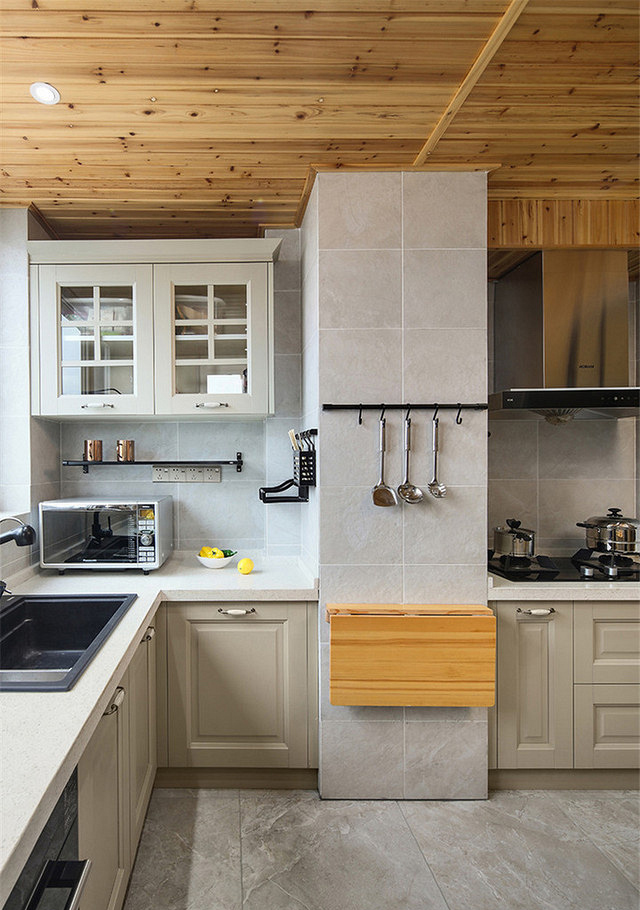 厨房图片来自家装大管家在89平现代北欧风 打造纯净清爽家的分享