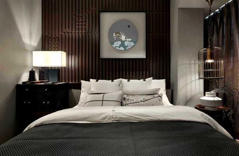 中式 新中式 3室2厅 紫御熙庭 卧室图片来自成都二十四城装饰公司在禅道茶煎-新中式风格装修案例的分享