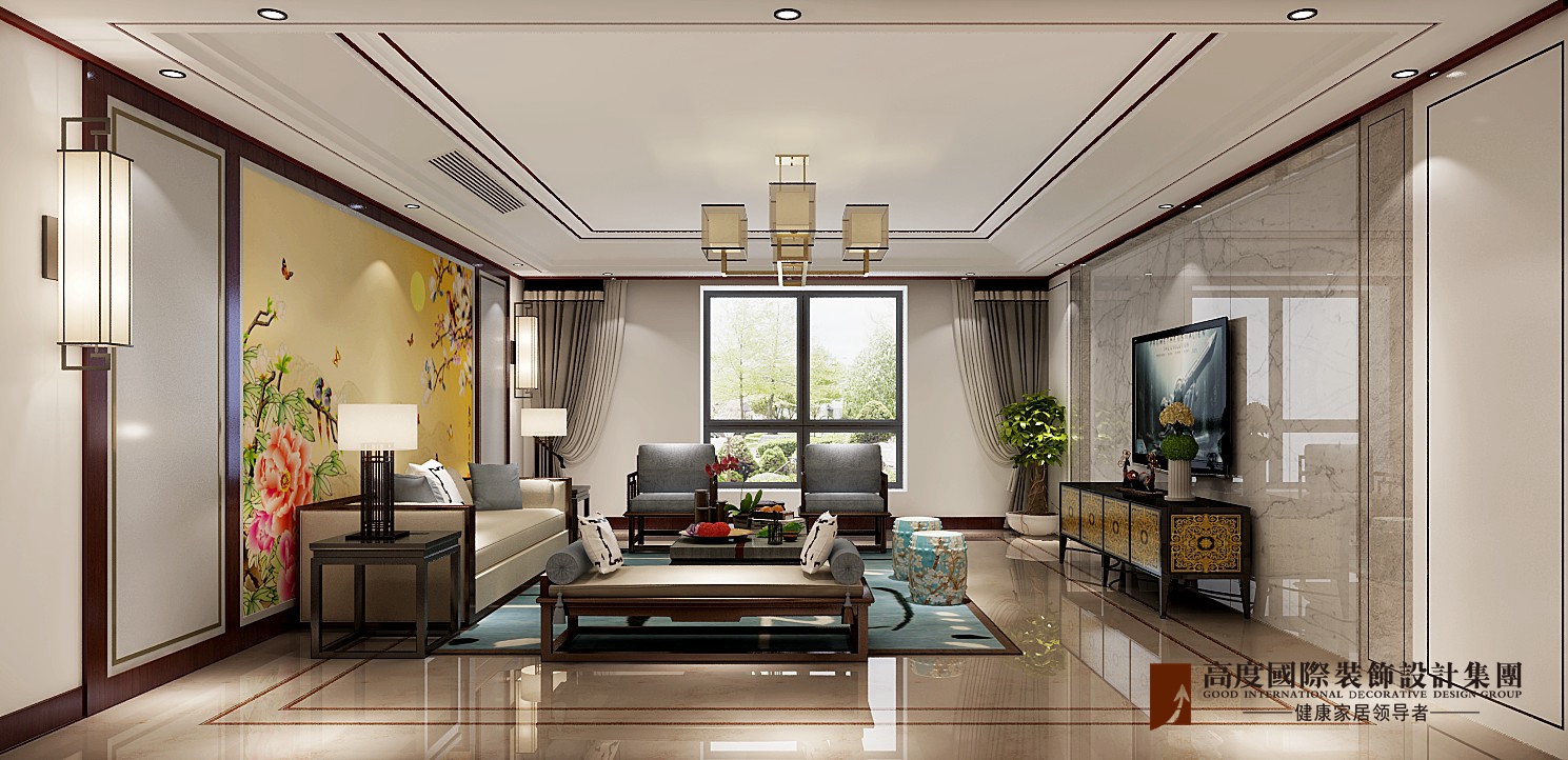客厅图片来自北京高度国际在缘溪堂360平米--中式风格的分享