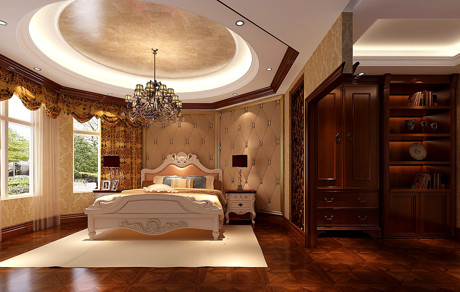 卧室图片来自北京高度国际在月亮河--奢华欧式风格的分享