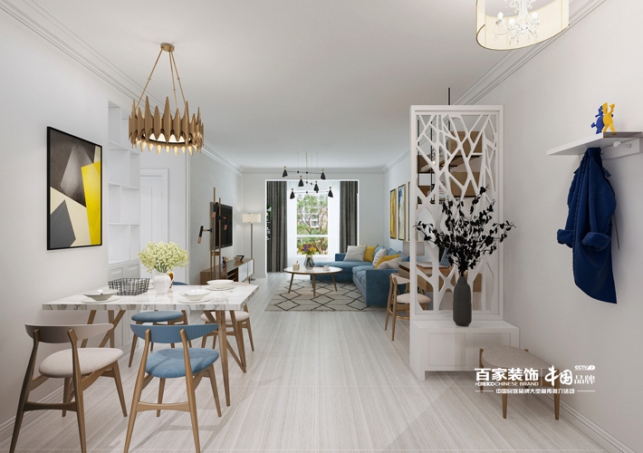 现代风格 二居 龙湖唐宁 客厅图片来自百家设计小刘在奉天九里143平现代风格装修案例的分享