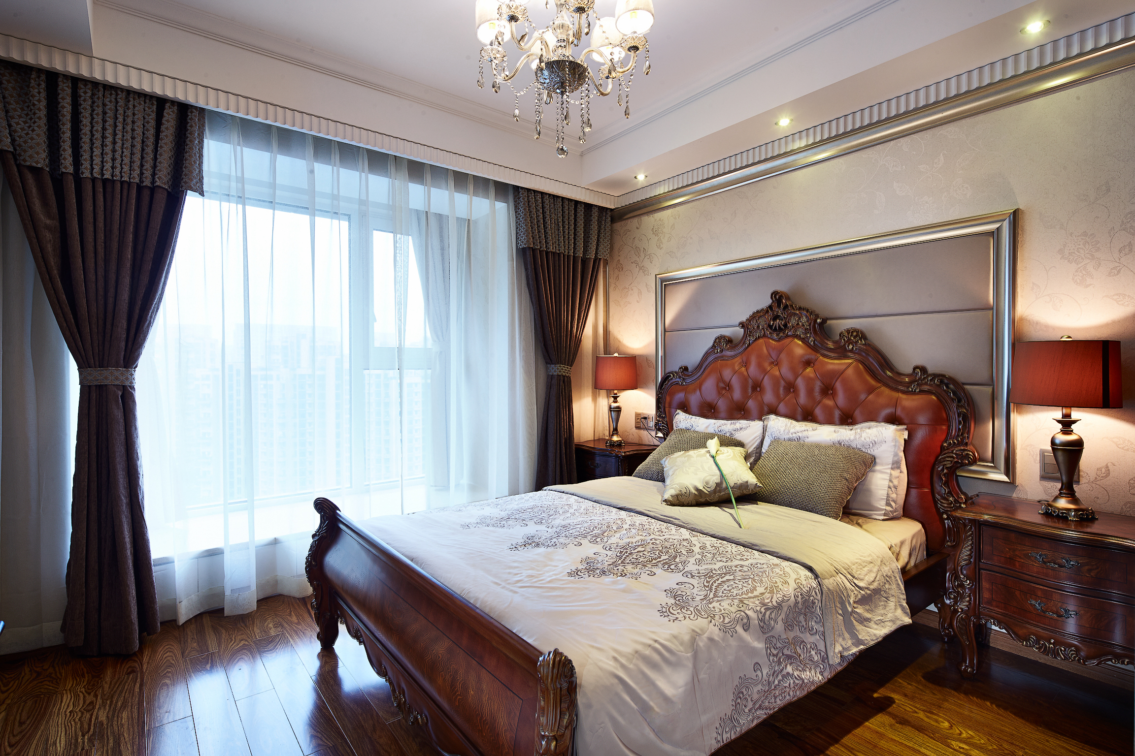 欧式 三居 大户型 复式 跃层 小资 80后 卧室图片来自高度国际姚吉智在135平米欧式三居室生活的恩典的分享