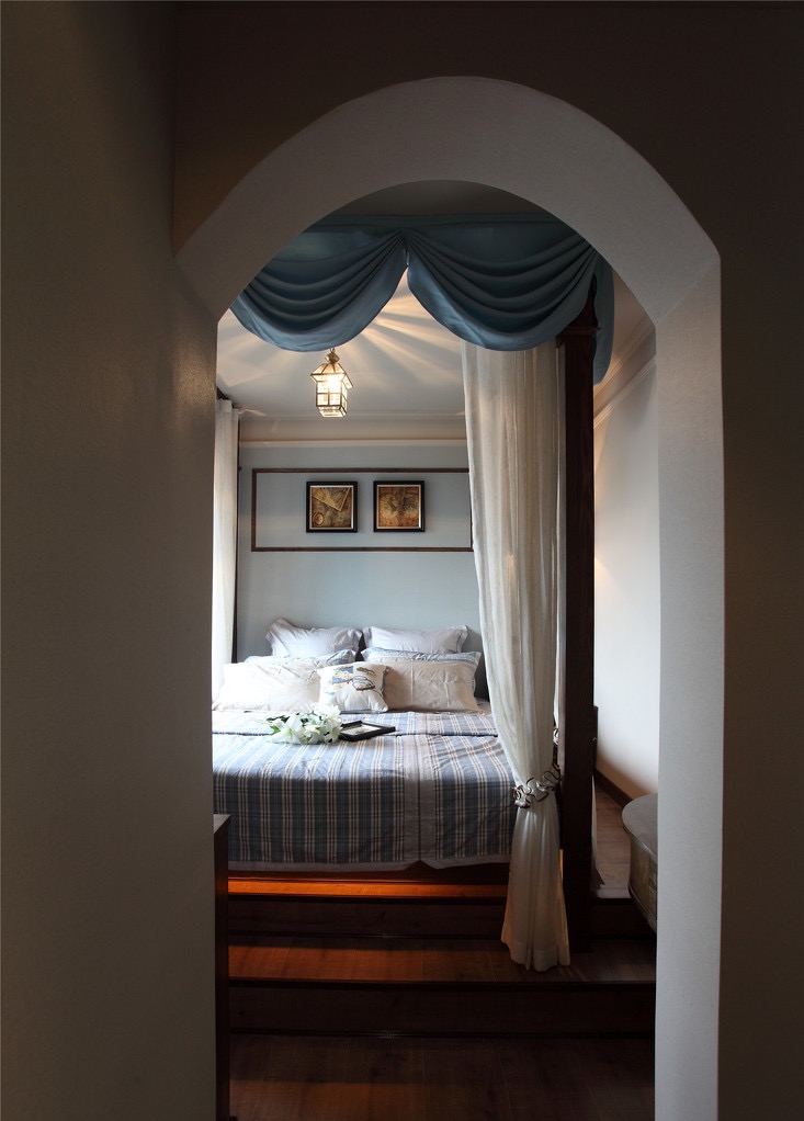 田园 二居 卧室图片来自言白设计在巴黎屋檐下的分享
