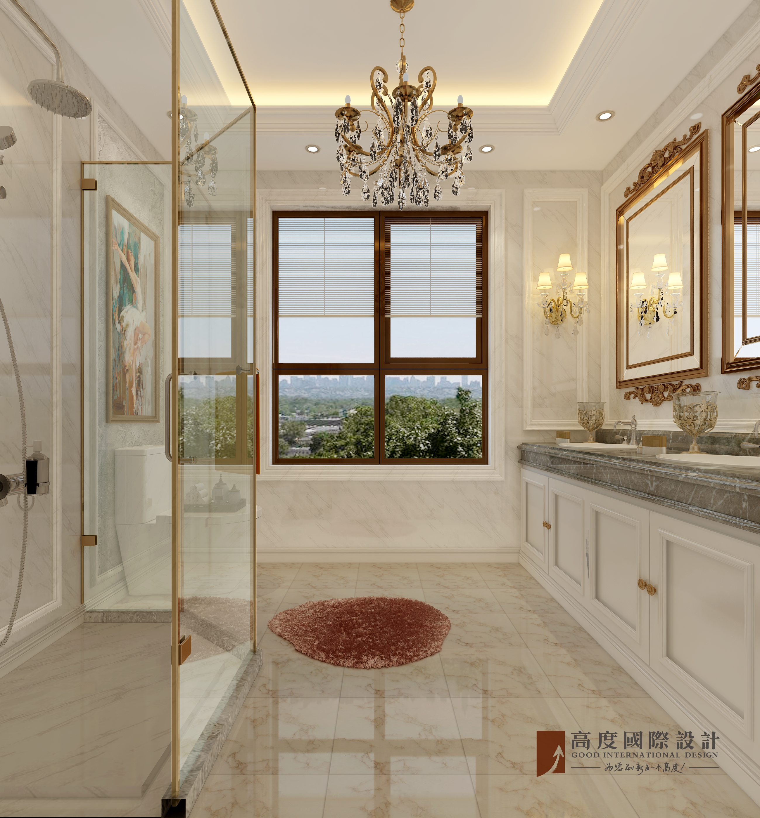 卫生间图片来自北京高度国际在金地中央世家--独栋别墅的分享