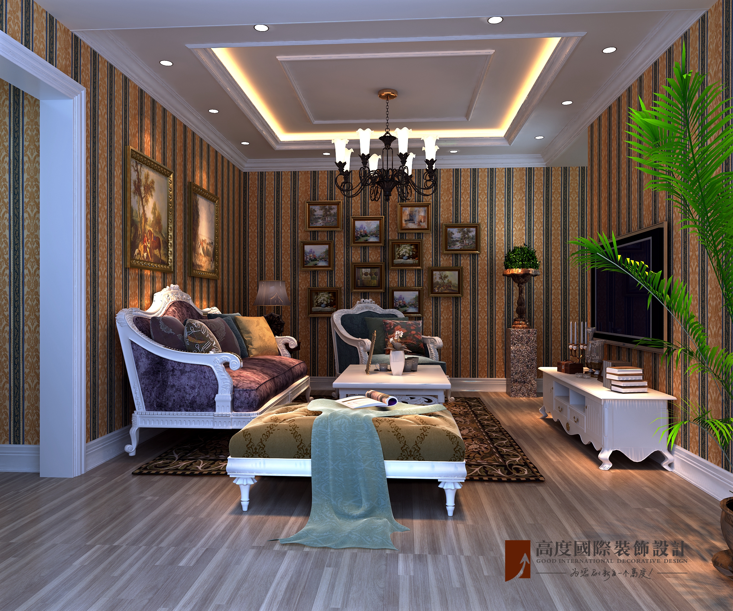 客厅图片来自北京高度国际在北辰香麓联排--欧式新古典的分享
