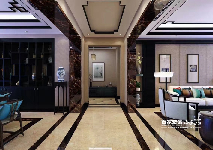 别墅 星河湾 新中式风格 客厅图片来自百家设计小刘在星河湾245平新中式风格半包11万的分享