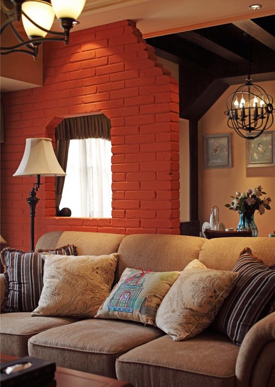 三居 美式 客厅图片来自言白设计在木歌的分享