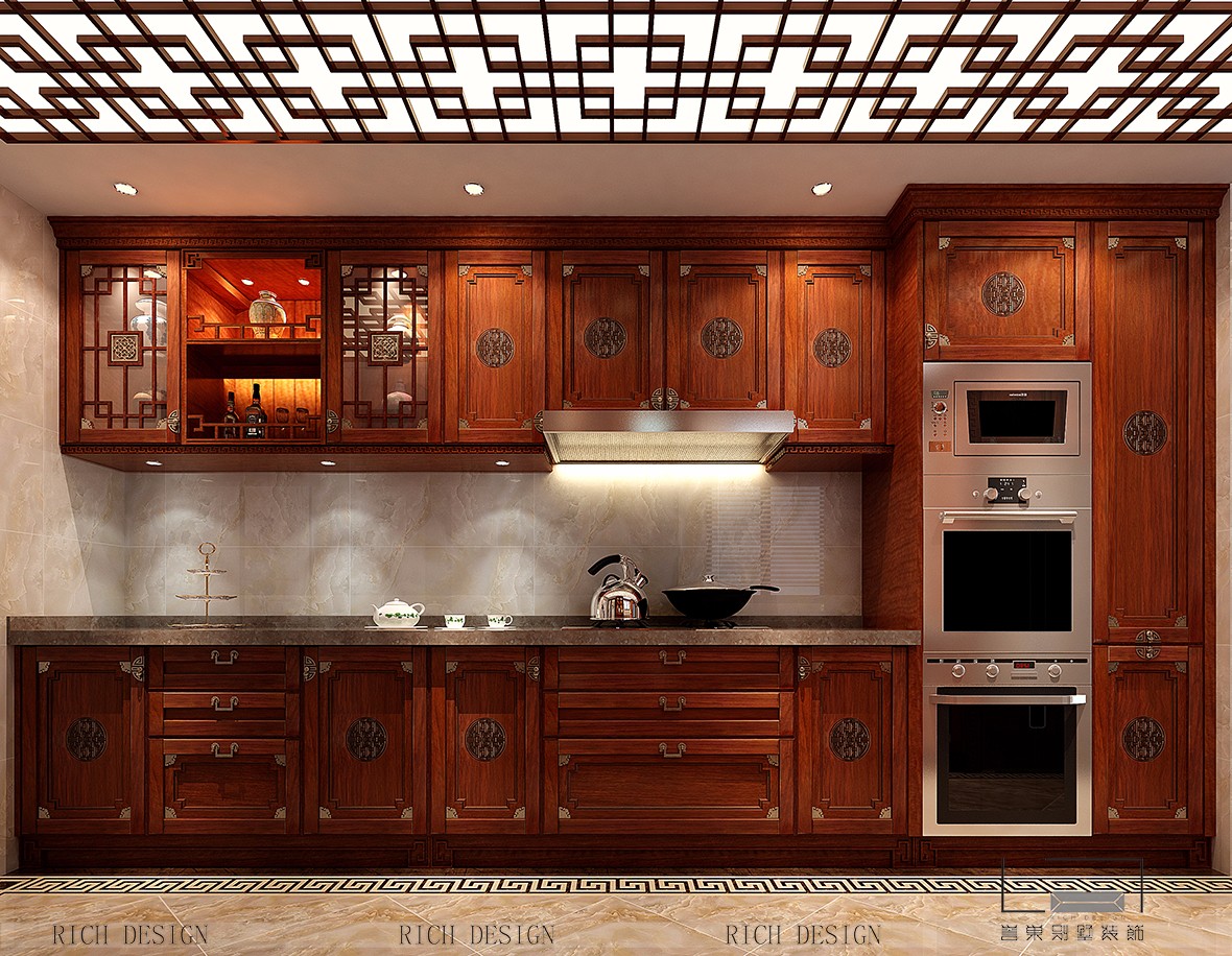 别墅 客厅 餐厅 厨房 卧室图片来自誉巢别墅装饰设计在中式装修设计的分享