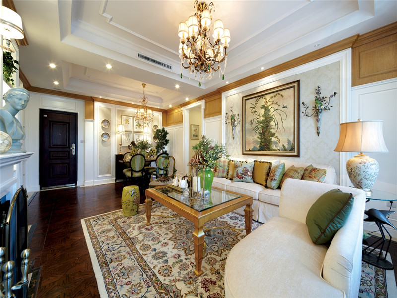 客厅图片来自北京高度国际在欧式风格的高贵与优雅的分享