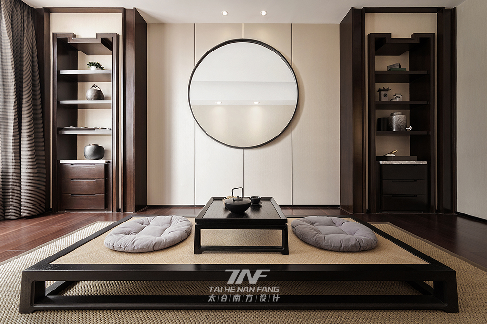 三居 新中式 客厅图片来自王五平设计在广西桂平凤凰城A1样板房--新中式的分享