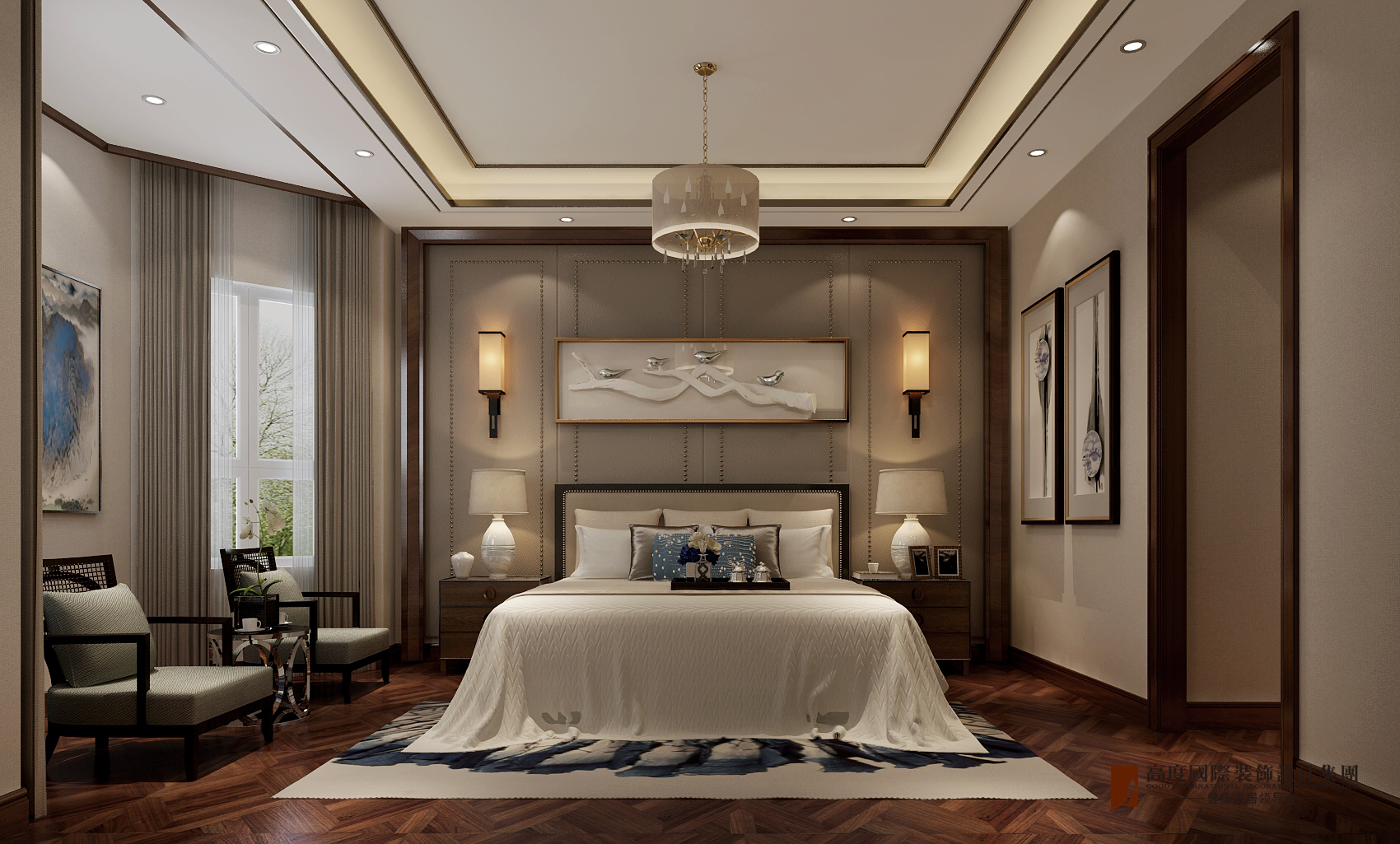 中式 装修 卧室图片来自北京高度国际-陈玲在黄帝城——中式的分享