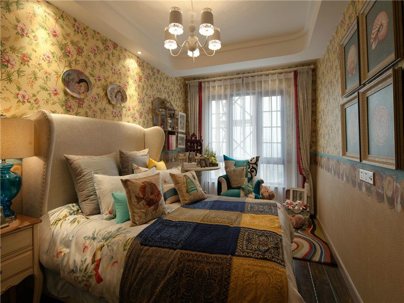 卧室图片来自北京高度国际在158平米东南亚风格的异域风情的分享