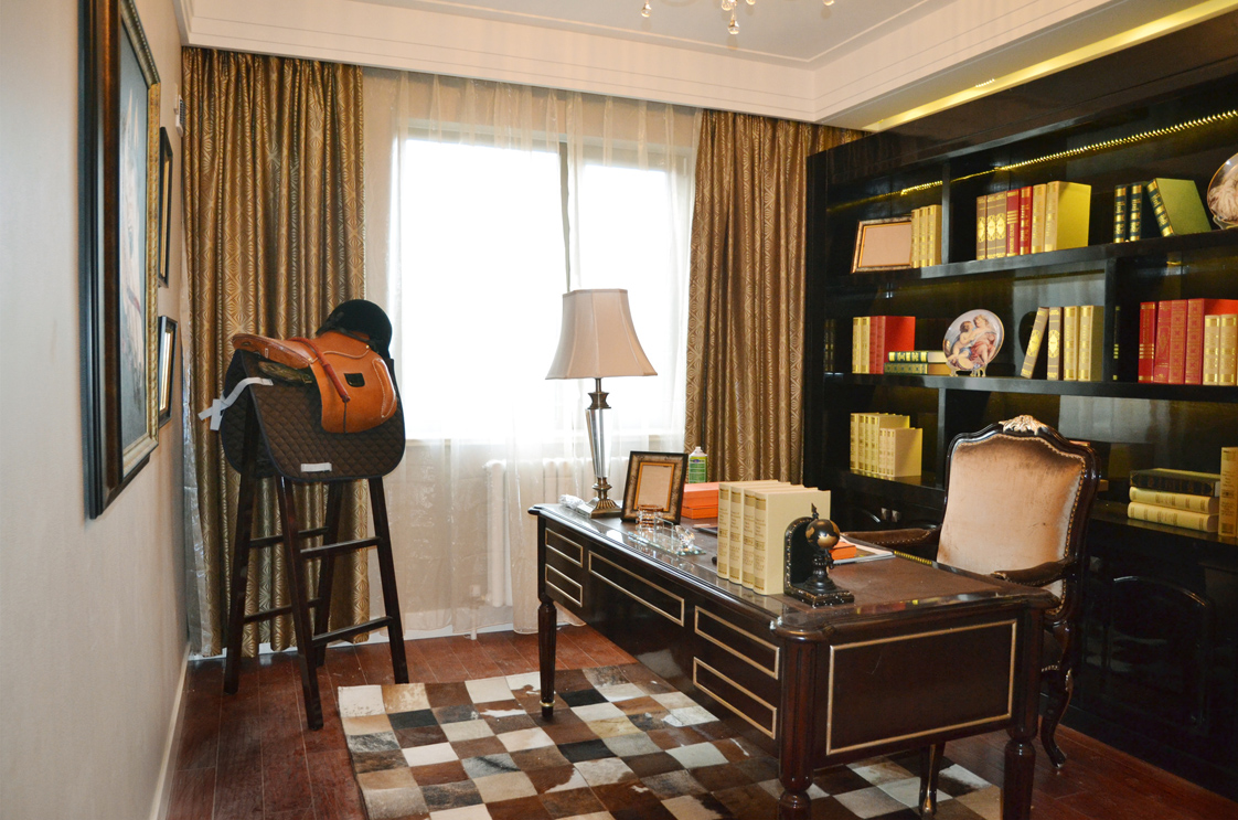 书房图片来自北京高度国际在奢华，优雅的欧式宫廷范的分享