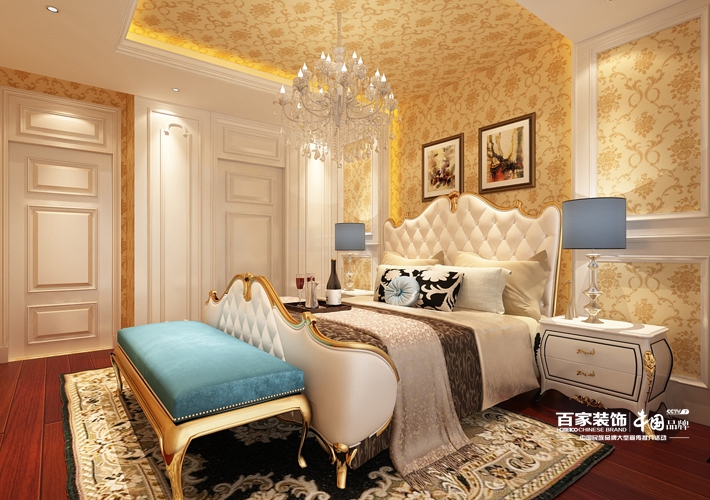 三居 万锦香樟树 欧式风格 卧室图片来自百家设计小刘在万锦香樟树140平欧式风格的分享