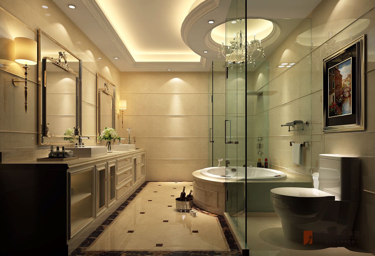 卫生间图片来自北京高度国际在凯德麓语--独栋别墅欧式风格的分享