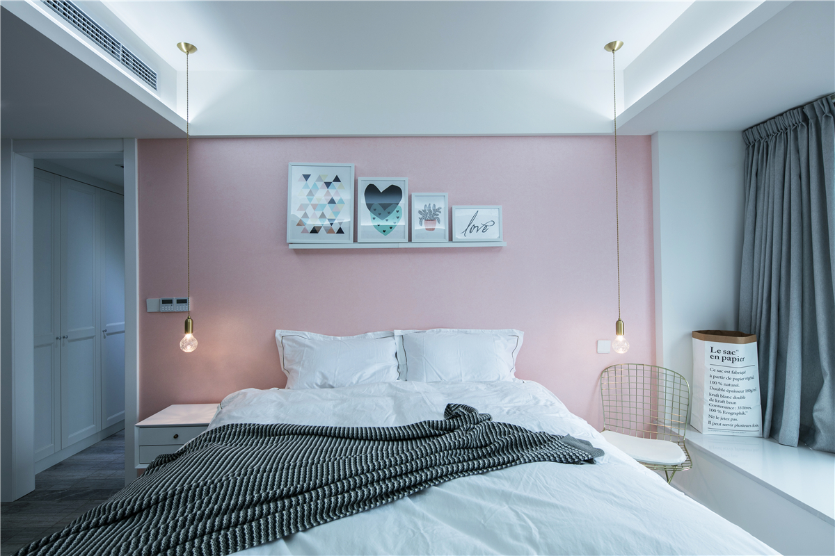 白领 北欧 小资 精致 卧室图片来自设计师陈欢在七间设计#隐藏的少女心#的分享